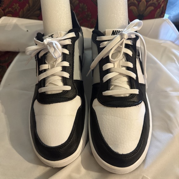 Nike Ebernon Low PREM White Black Wolf Grey Men Casual Shoes Sneakers size‎ 10.5